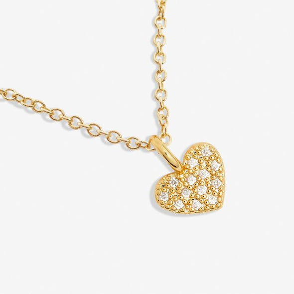 Mini Charms Pavé Heart Necklace