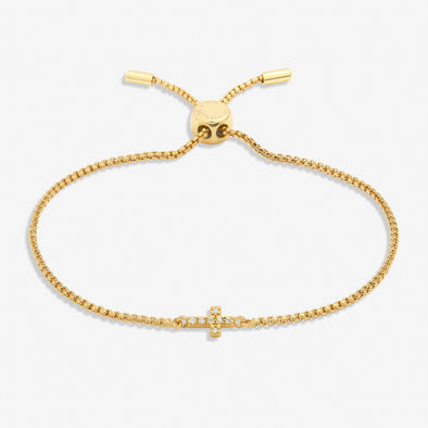 Mini Charms Pavé Cross Bracelet