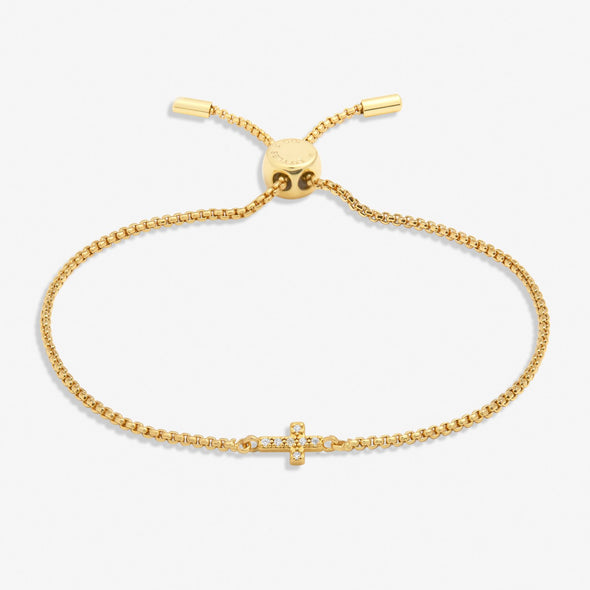 Mini Charms Pavé Cross Bracelet