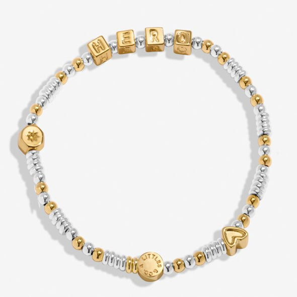 Happy Little Moments 'My Hero' Bracelet In Gold-Tone Plating