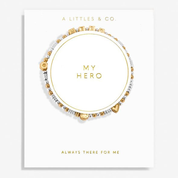Happy Little Moments 'My Hero' Bracelet In Gold-Tone Plating