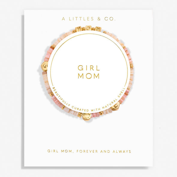 Happy Little Moments 'Girl Mom' Bracelet In Gold-Tone Plating