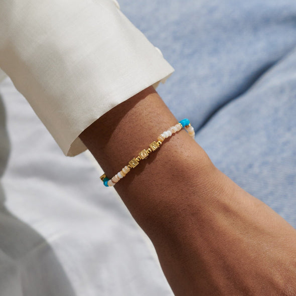 Happy Little Moments 'Boy Mom' Bracelet In Gold-Tone Plating