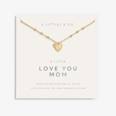 Mother's Day A Little 'Love You Mom' Necklace In Gold-Tone Plating