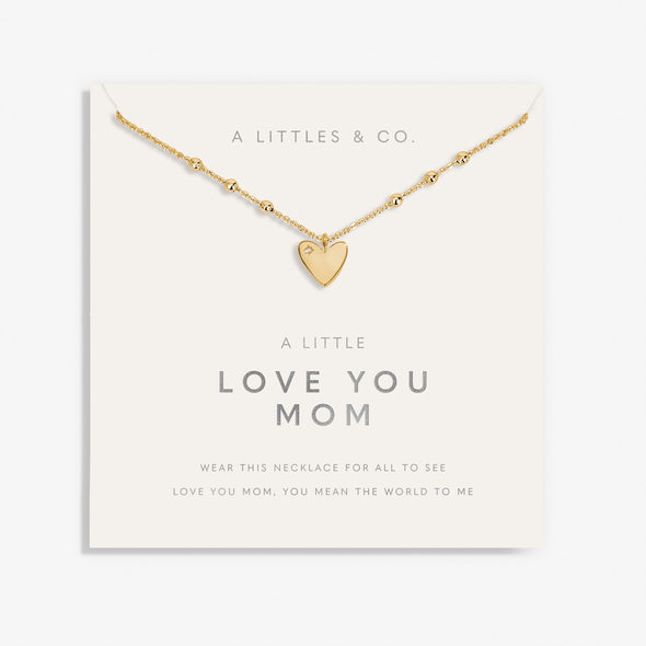 Mother's Day A Little 'Love You Mom' Necklace In Gold-Tone Plating