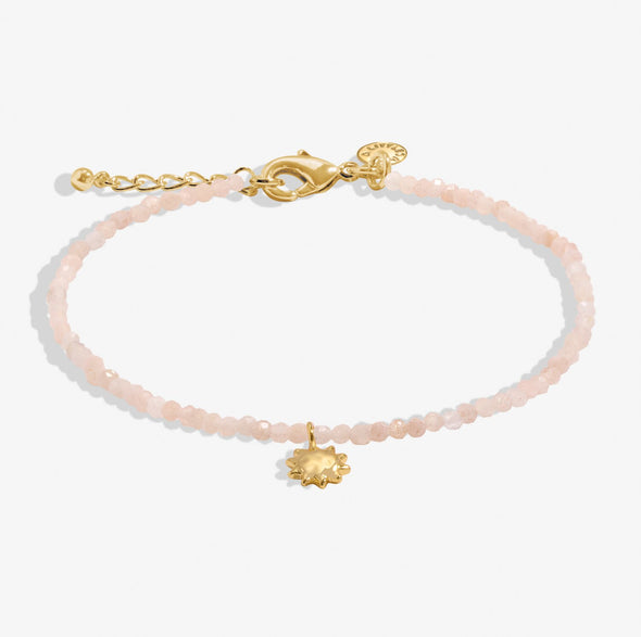 Mini Charms Sunstone Sun Bracelet In Gold-Tone Plating