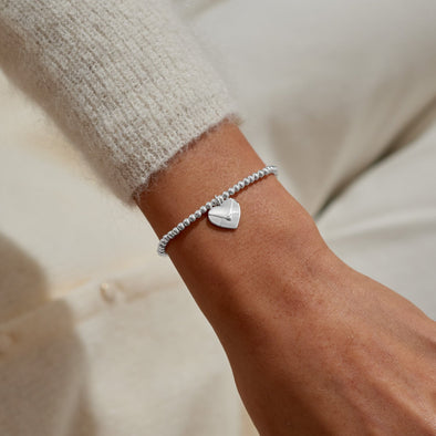 A Little 'Sending Love' Bracelet In Silver Plating