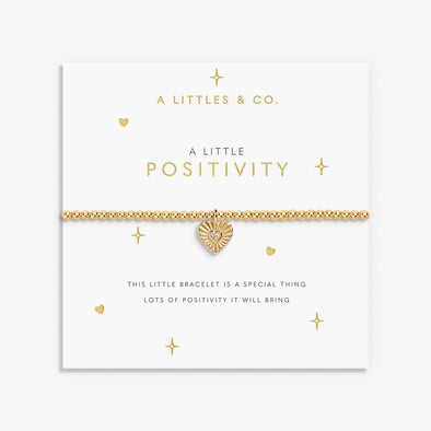 A Little 'Positivity' Bracelet In Gold-Tone Plating