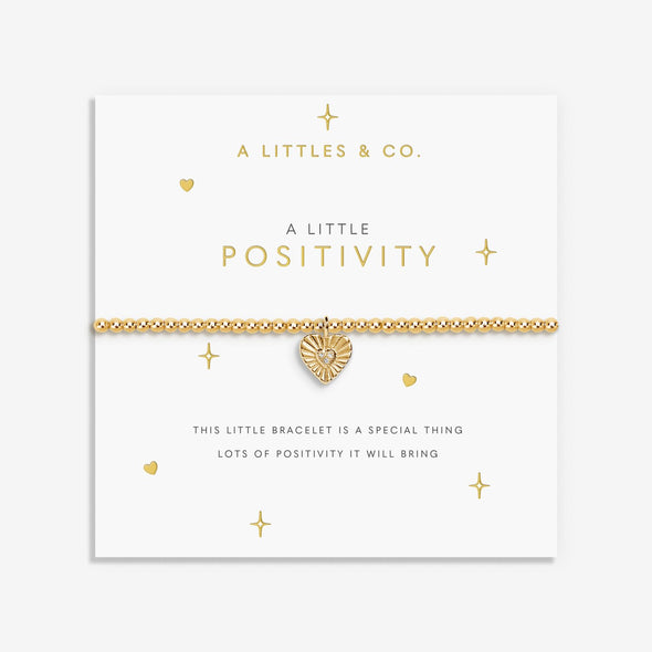 A Little 'Positivity' Bracelet In Gold-Tone Plating