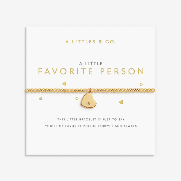 A Little 'Favorite Person' Bracelet In Gold-Tone Plating