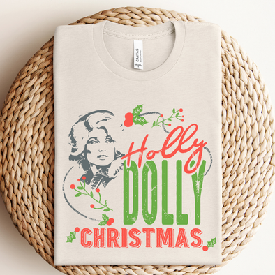 Holly Dolly Christmas Graphic Tee