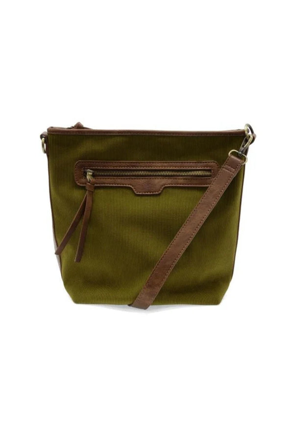 Olive Corduroy Silas Bucket Crossbody