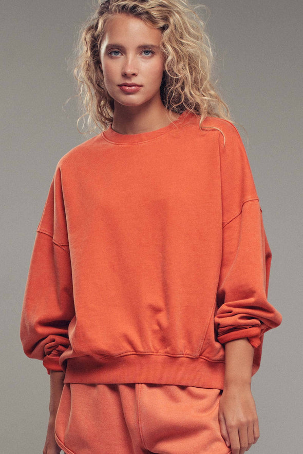 Pigment Washed Relaxed Fit Sweatshirt