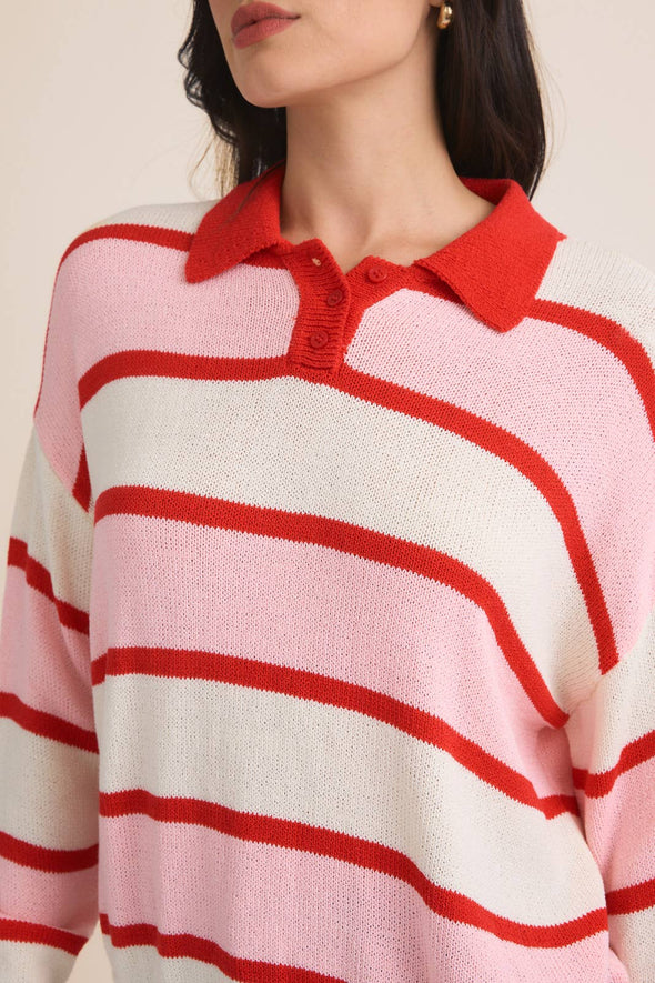 Long Sleeve Striped Sweater