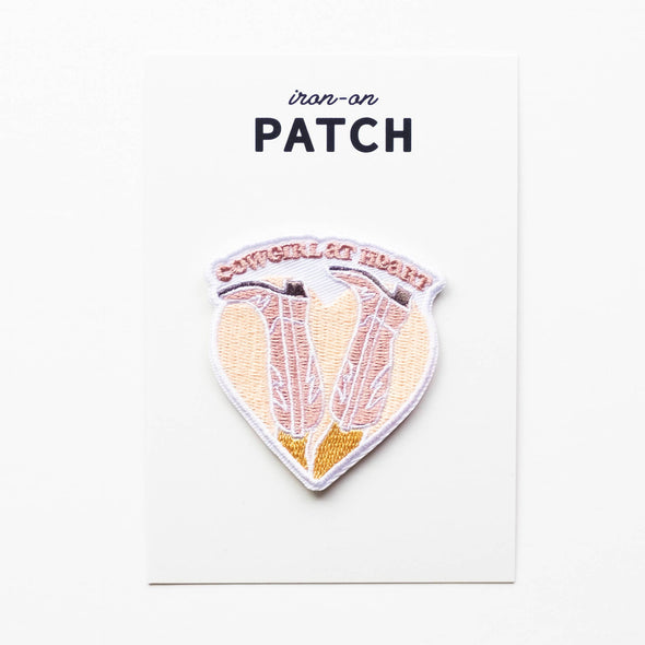 Cowgirl at Heart Embroidered Iron on Patch