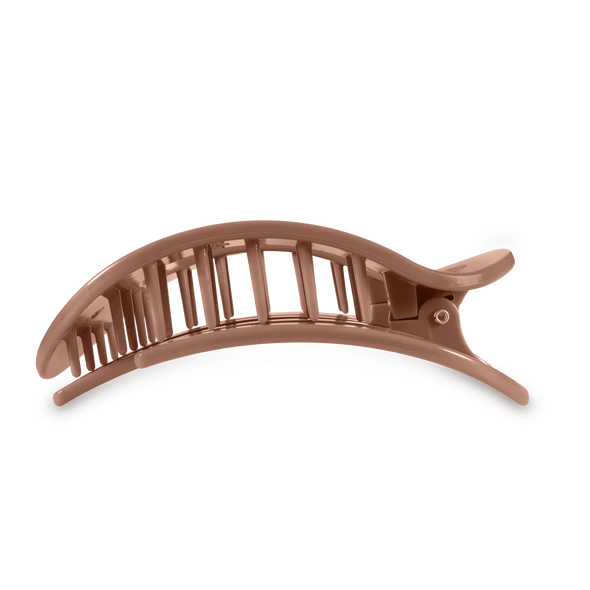 Round Flat Hair Clip | Large | Mocha Mousse