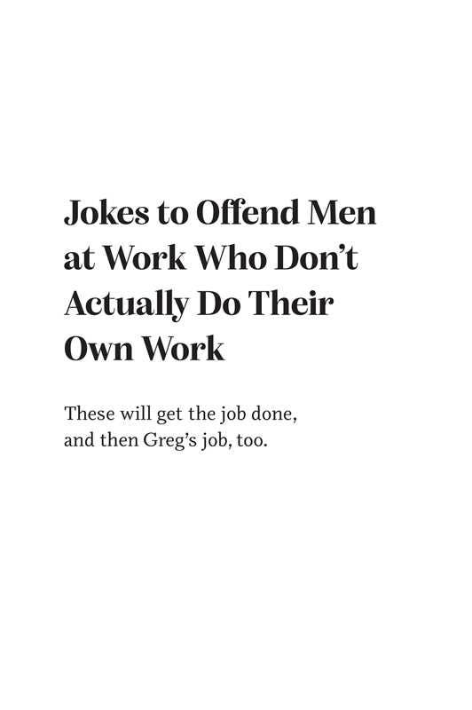 Jokes to Offend Men by Allison  Kelley