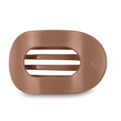 Round Flat Hair Clip | Large | Mocha Mousse