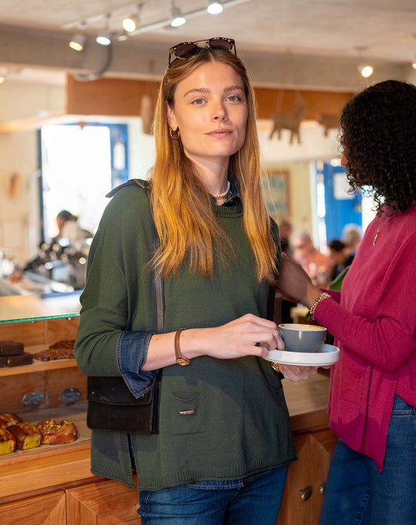 Catalina Sweater In Deep Emerald