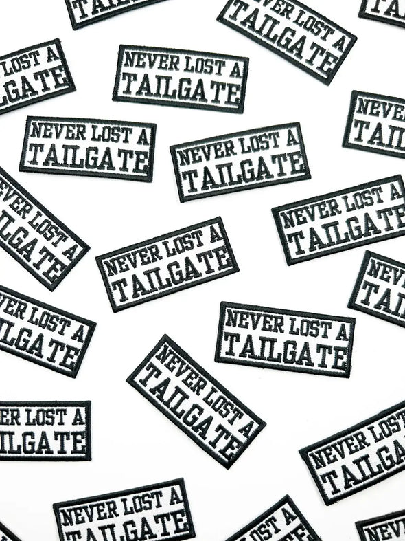 Never Lost A Tailgate Embroidered Iron On Patch Football Hat