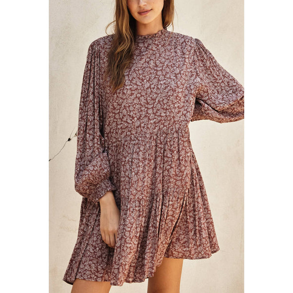 Dainty Paisley Swing Dress