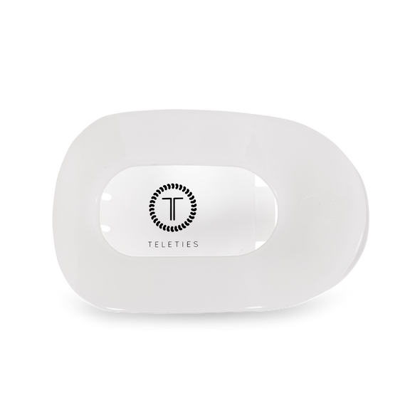 Round Flat Hair Clip | Large | Coconut White