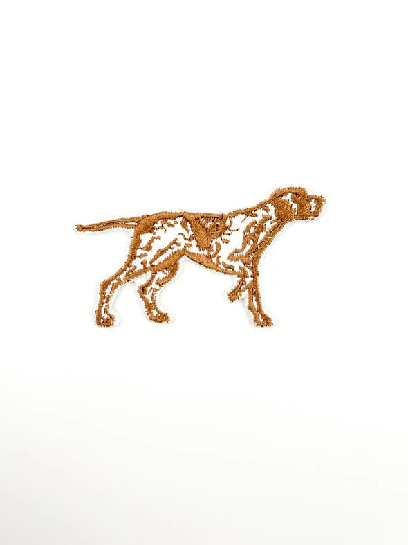 Pointer Dog Embroidered Iron-On Patch Hunting Dog, Sporting 