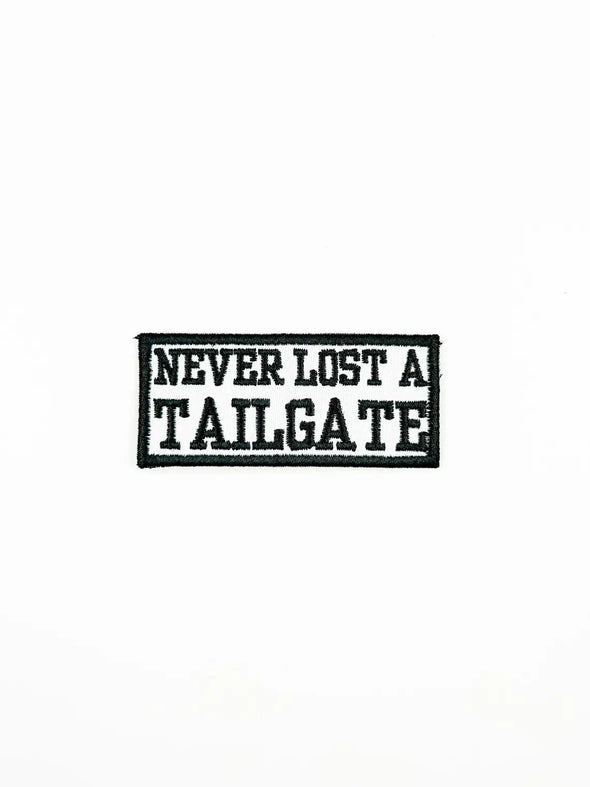 Never Lost A Tailgate Embroidered Iron On Patch Football Hat