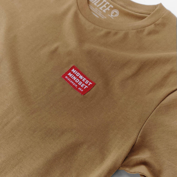 The Label Tee  Camel