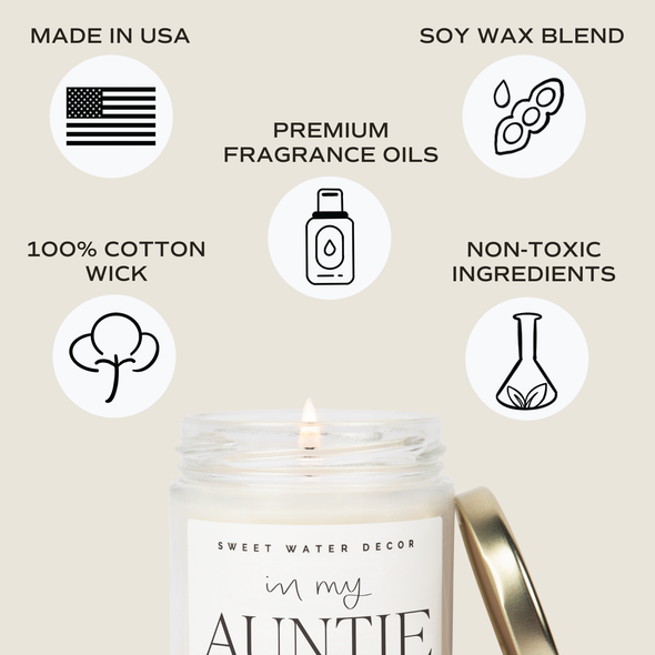 In My Auntie Era Soy Candle - Home Decor & Gifts