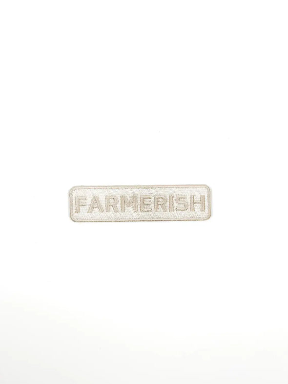 Farmerish Embroidered Iron-On Patch Homesteader Farm Garden