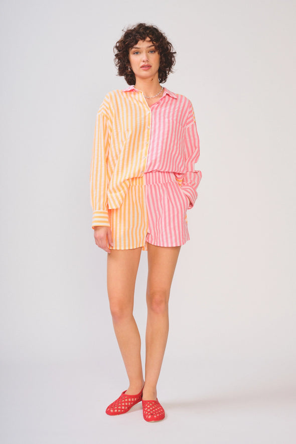 Benson Short Aurora Pink Stripe