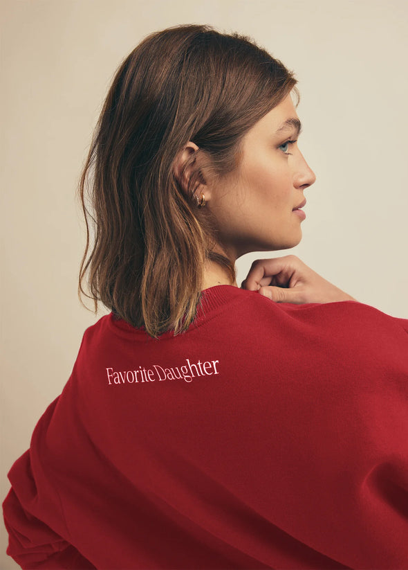 Go Sport Sweatshirt in Red and White