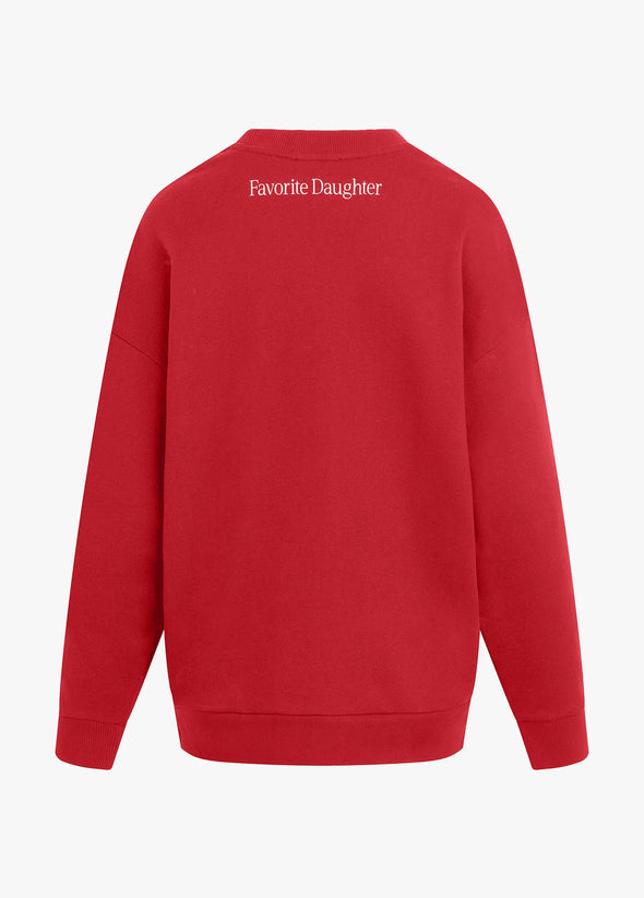 Go Sport Sweatshirt in Red and White