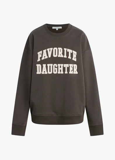 Favorite Daughter Collegiate Sweatshirt in Coffee Gardenia