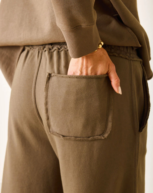 Frenchie Wide Leg Pant In Mocha