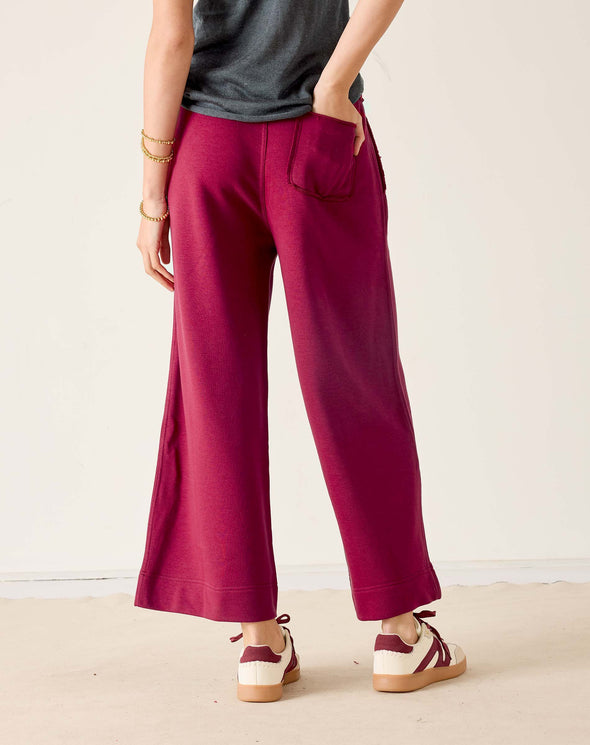 Frenchie Wide Leg Pant in Winterberry