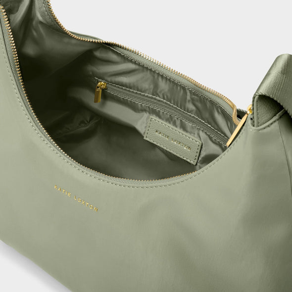 Nylon-Luxe Sling Shoulder Bag