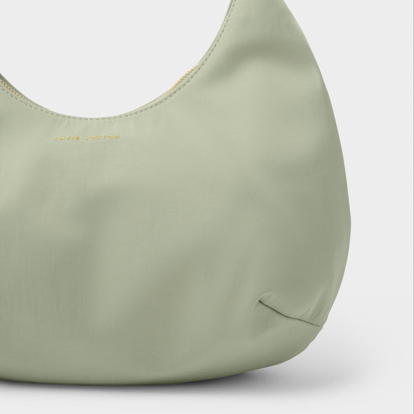 Nylon-Luxe Sling Shoulder Bag