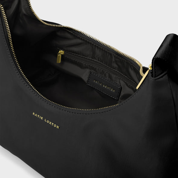 Nylon-Luxe Sling Shoulder Bag