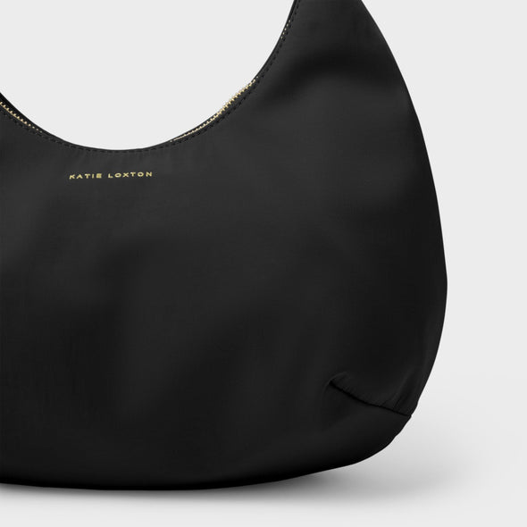 Nylon-Luxe Sling Shoulder Bag