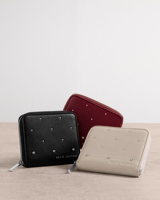 Meela Studded Wallet in Black