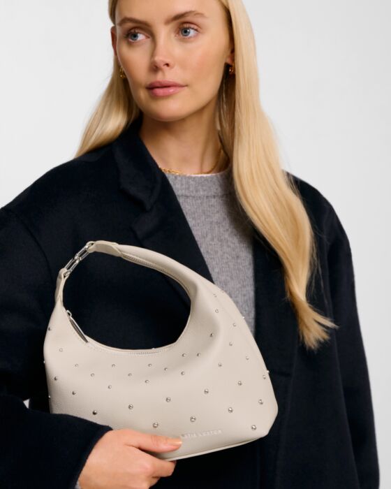 Meela Studded Multiway Bag in Oyster