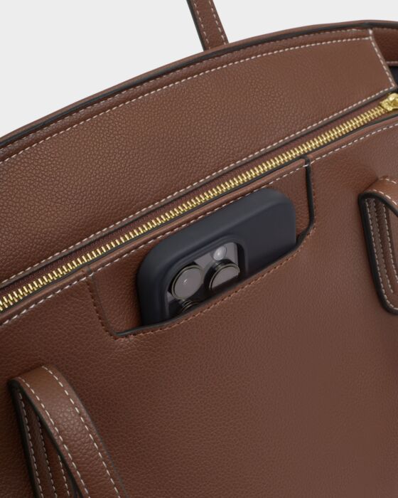 Harlyn Work Tote Bag in Chocolate