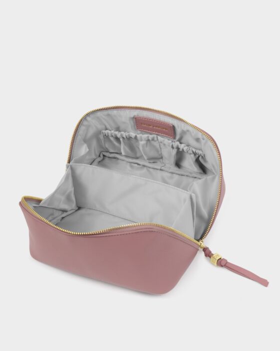 Soho Medium Makeup & Toiletry Bag in Deep Rose