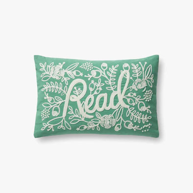Read Pillow Sage Rifle Paper Co. × Loloi
