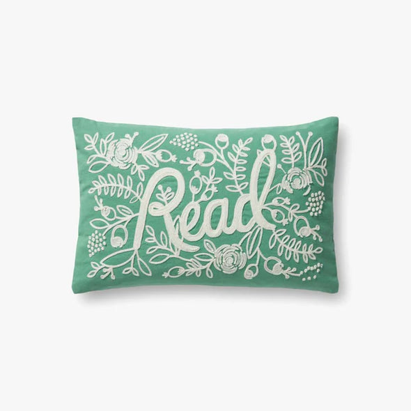Read Pillow Sage Rifle Paper Co. × Loloi