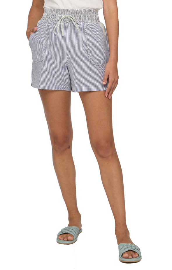 Bailey Seersucker Pull On Short