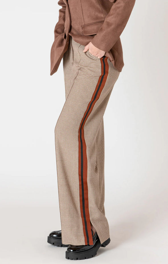 Houndstooth Wide Leg Pants