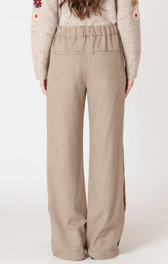 Houndstooth Wide Leg Pants